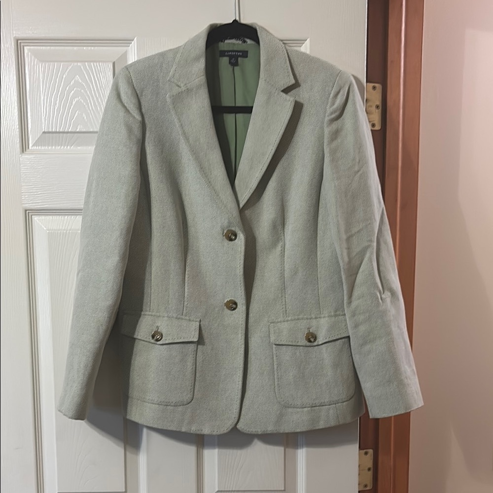 Lands End Women's Green Blazer Size 12T
